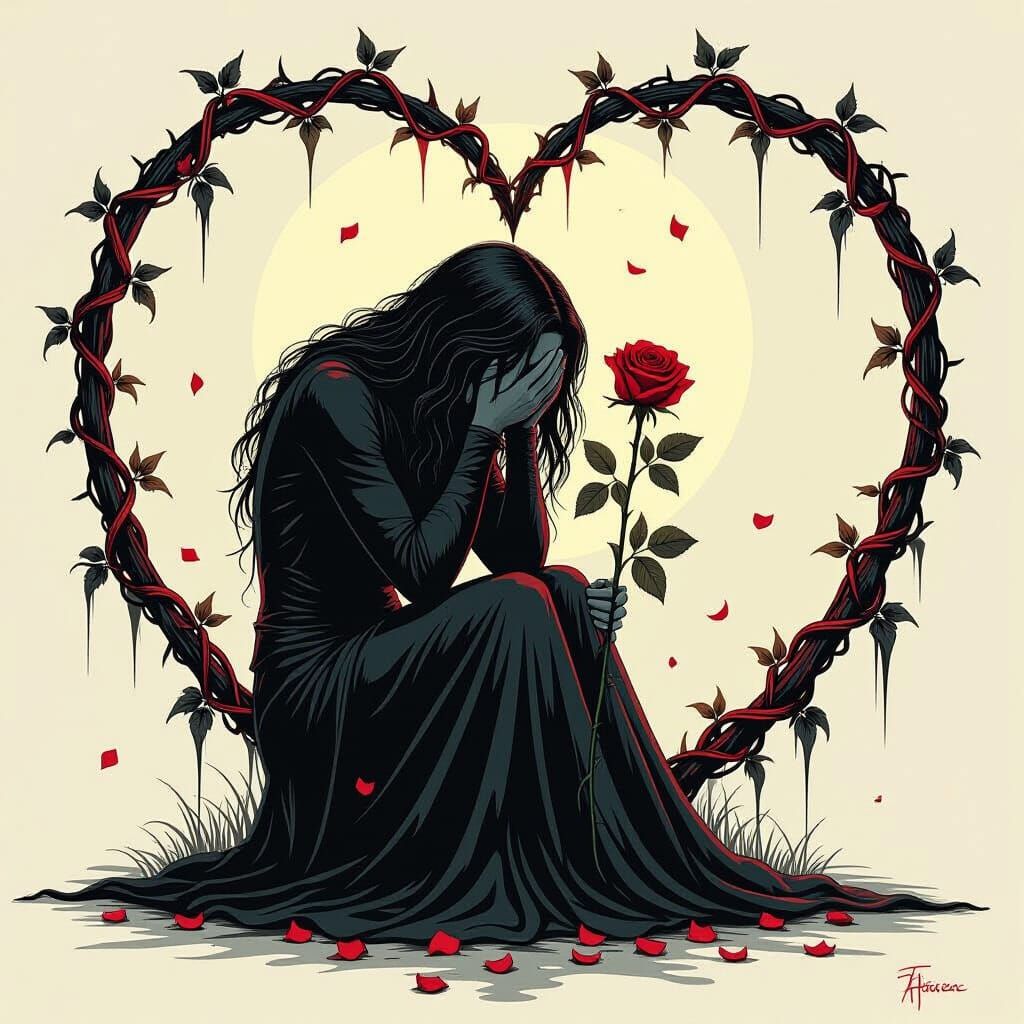 Heartbreak Entwined by Thorny Vines on Valentine's Day