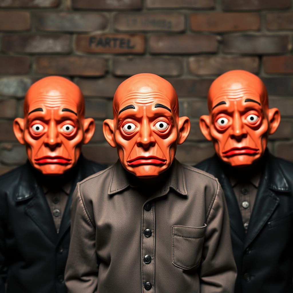 Ethereal Rubber Figurines in Creepy, Dreamlike Settings