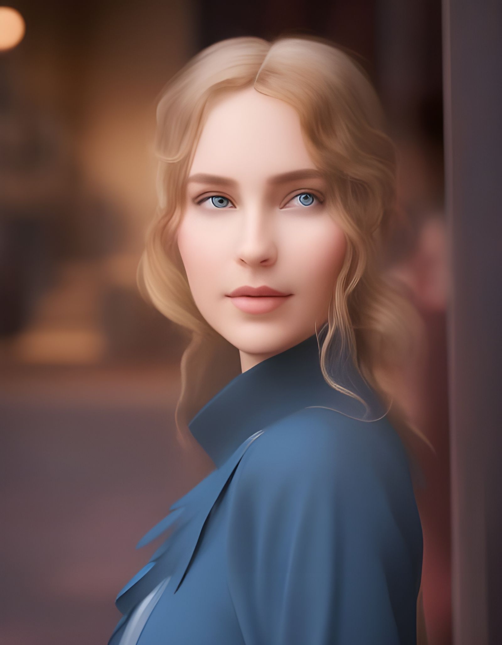 Portrait of a German Student in Detailed Matte Painting