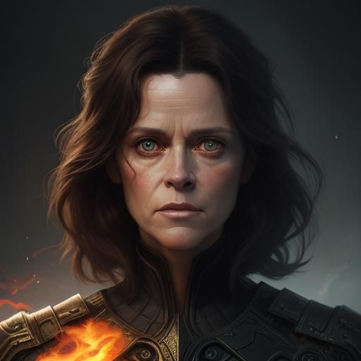 Opalescent Portrait with Volumetric Lighting, Artstation Sty...