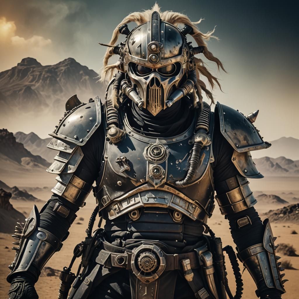 Futuristic Samurai Immortan Joe on Alien Planet