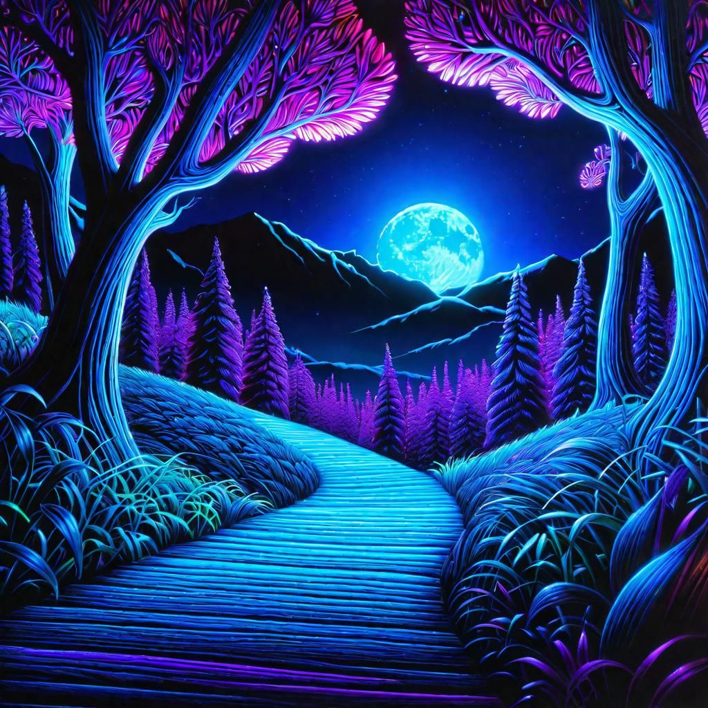 Runaway Story in Mixed Media Illustration