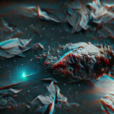 Wandering Comet Drifting Through Eldritch Darkness