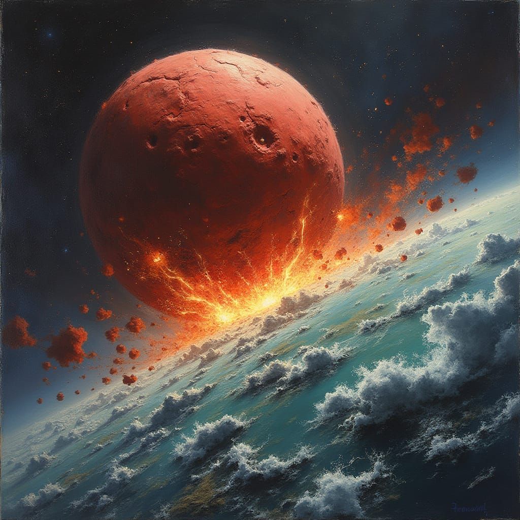 Cosmic Cataclysm: Earth Consumed by Apocalyptic Planet