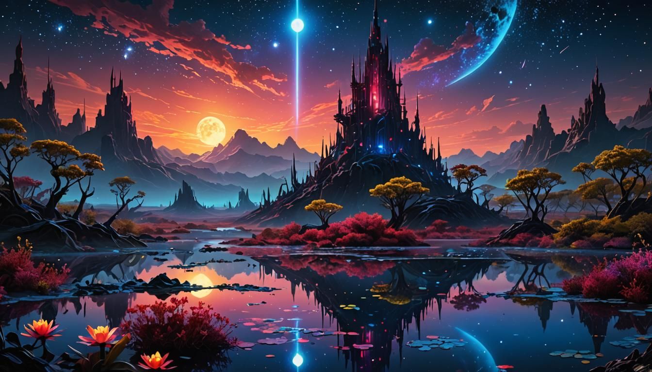 Sci-fi Night Scene