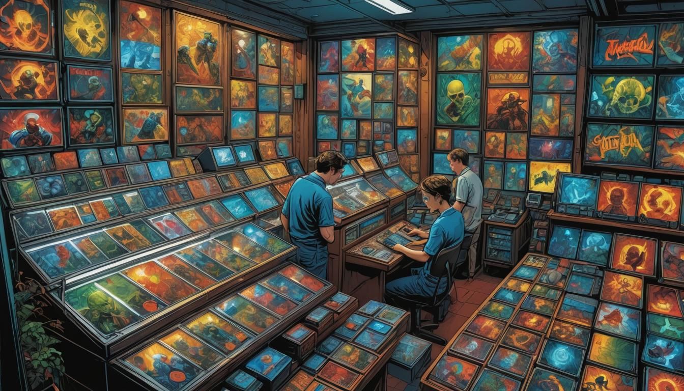 Electronic Watches in Shop Windows: Comic Book Art