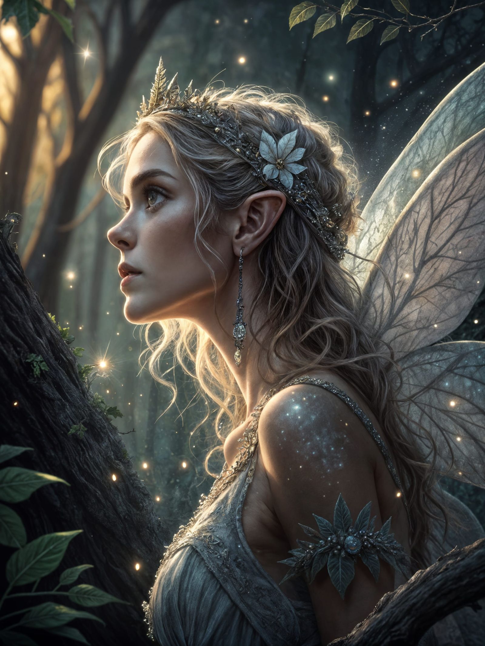 Detailed Fairy in Hyperrealistic Cinematic Style