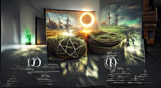 Occult Pentagram Coil in 8K Resolution