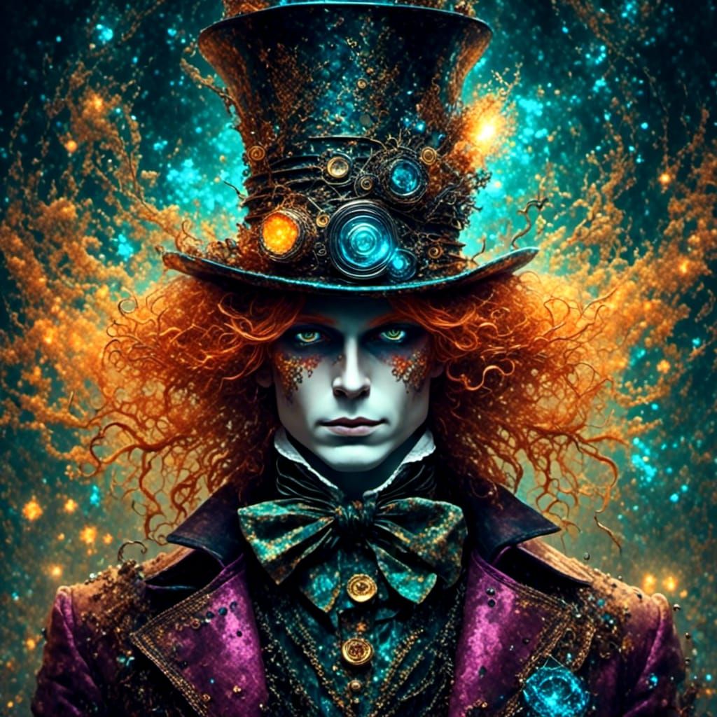 Wonderland Mad Hatter with Bioluminescent Glow