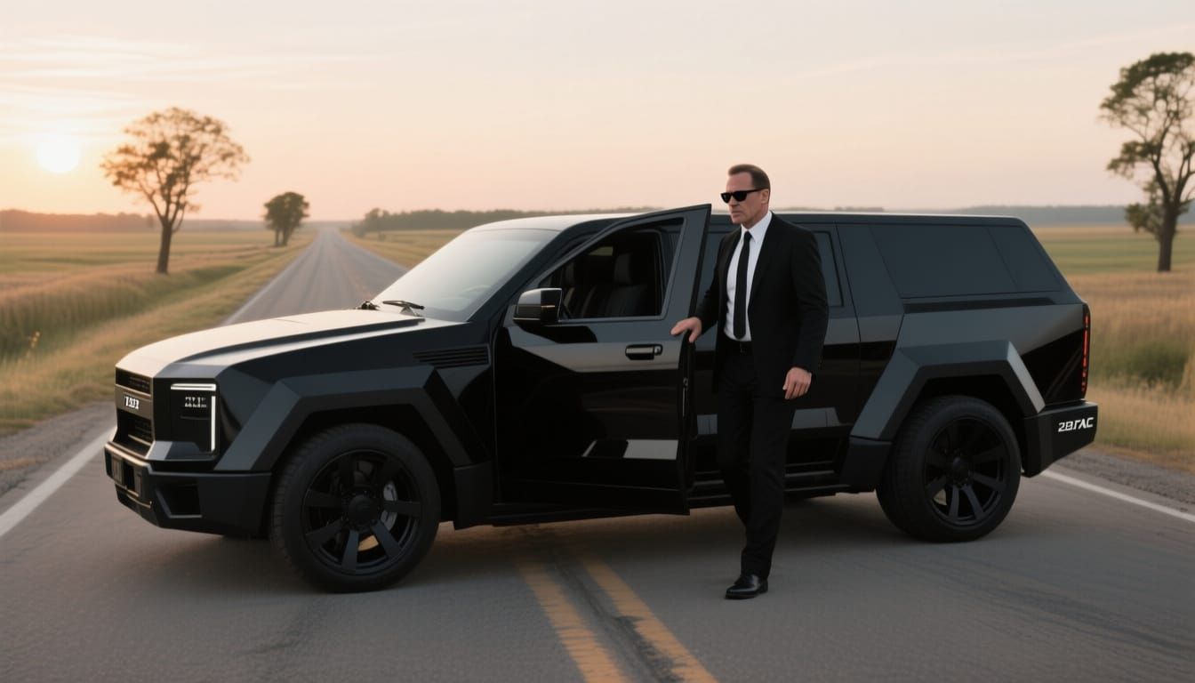 Sleek 2028 DTAC Interceptor on Deserted Road