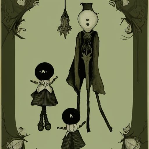 Magic Poppet Dolls in Victorian Storybook Style