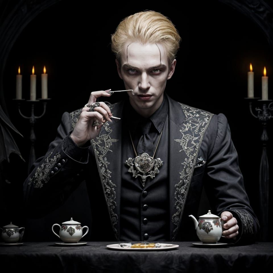 Vampire Tea Party: Close-Up Portrait