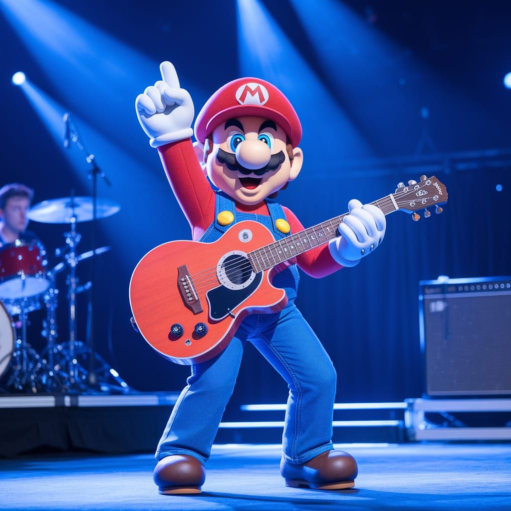 Mario Sings Rock You Like a Hurricane