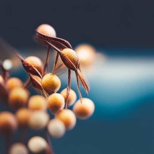 Seeds Close-Up with Bokeh Effect