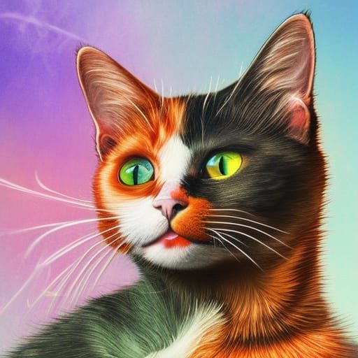 Cats Smoking Catnip: Hyperdetailed Photorealistic Art