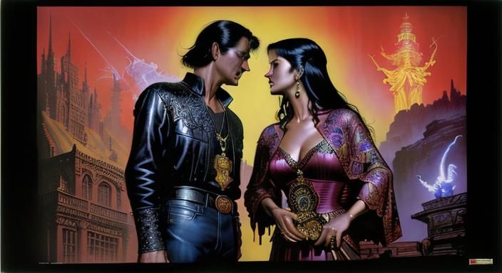 Surreal Fantasy Art in Underground Comix Style