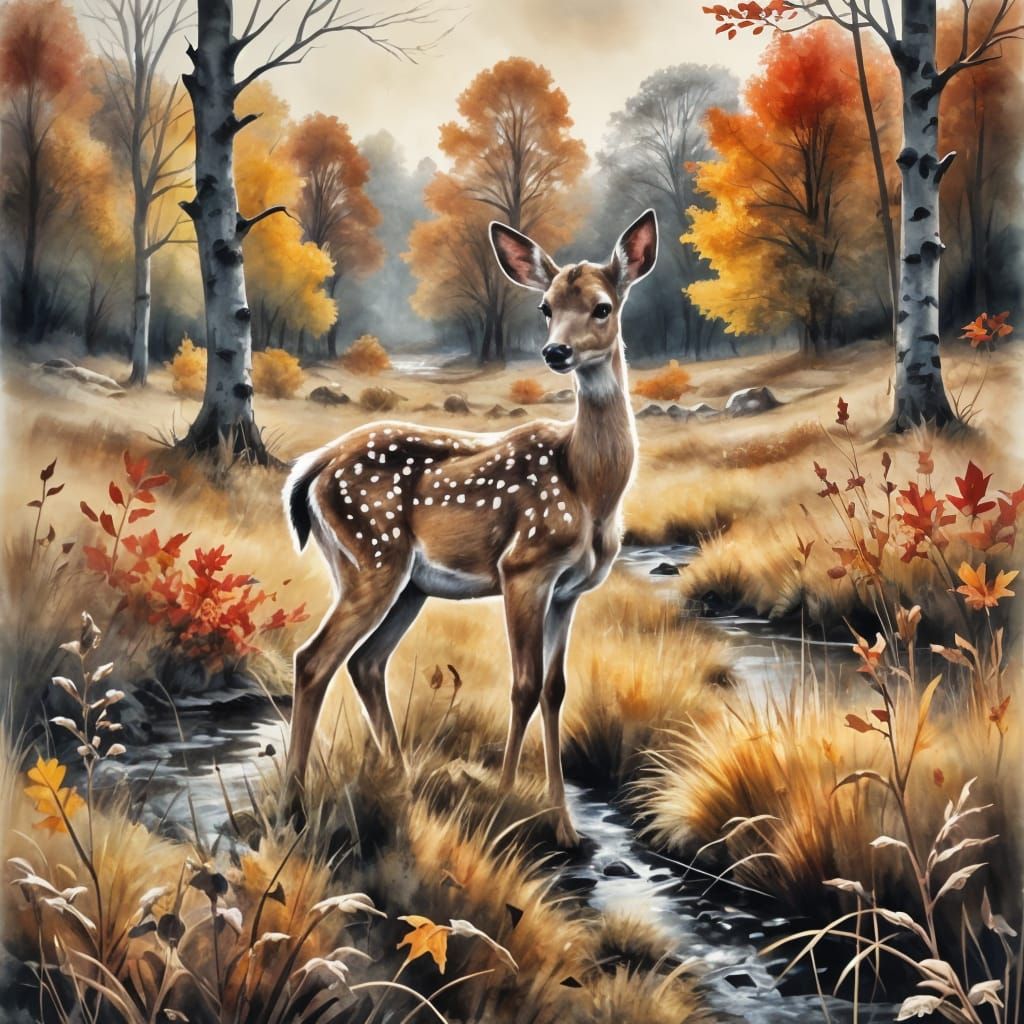 in the autumn meadow