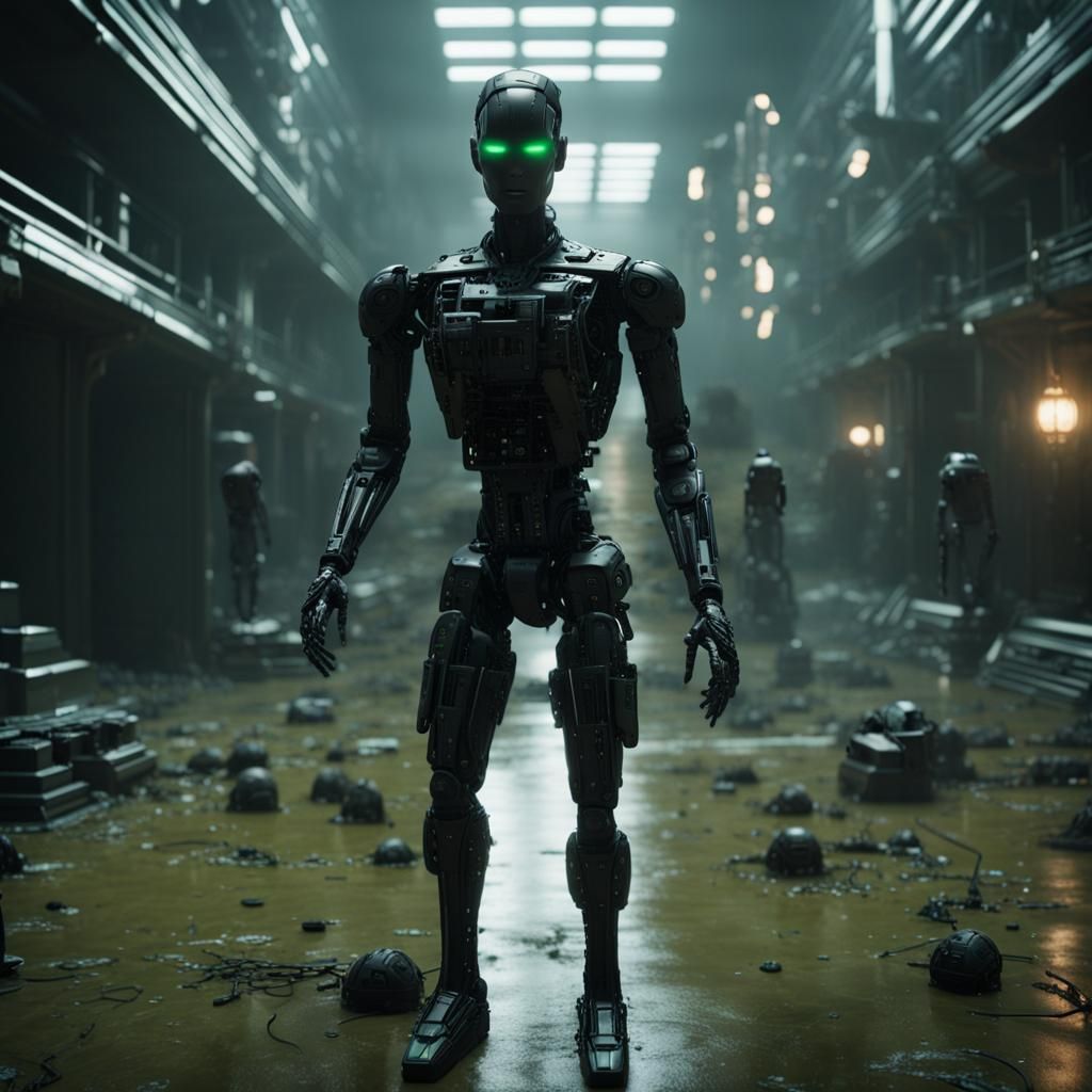 AI Robots Enslave Humanity in Matrix-Style Dystopia
