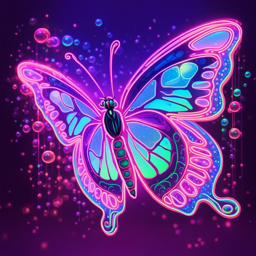 Fluorescent Butterfly