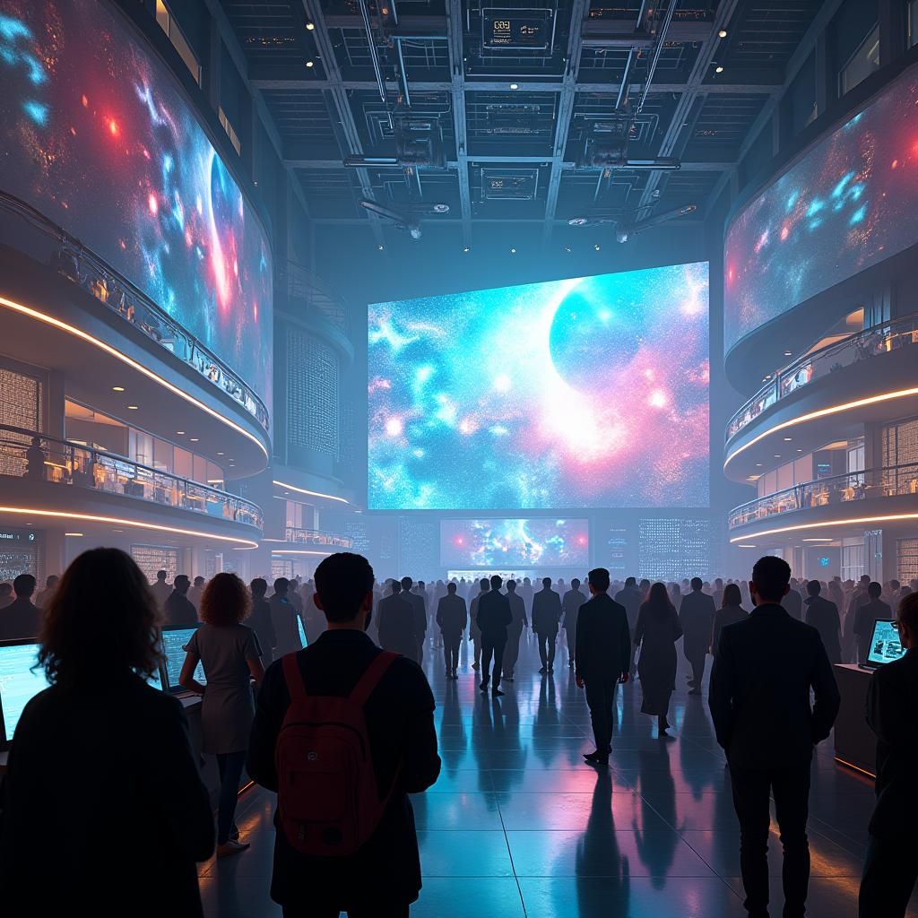 Futuristic Science Event Inspired by Syd Mead and Blade Runn...