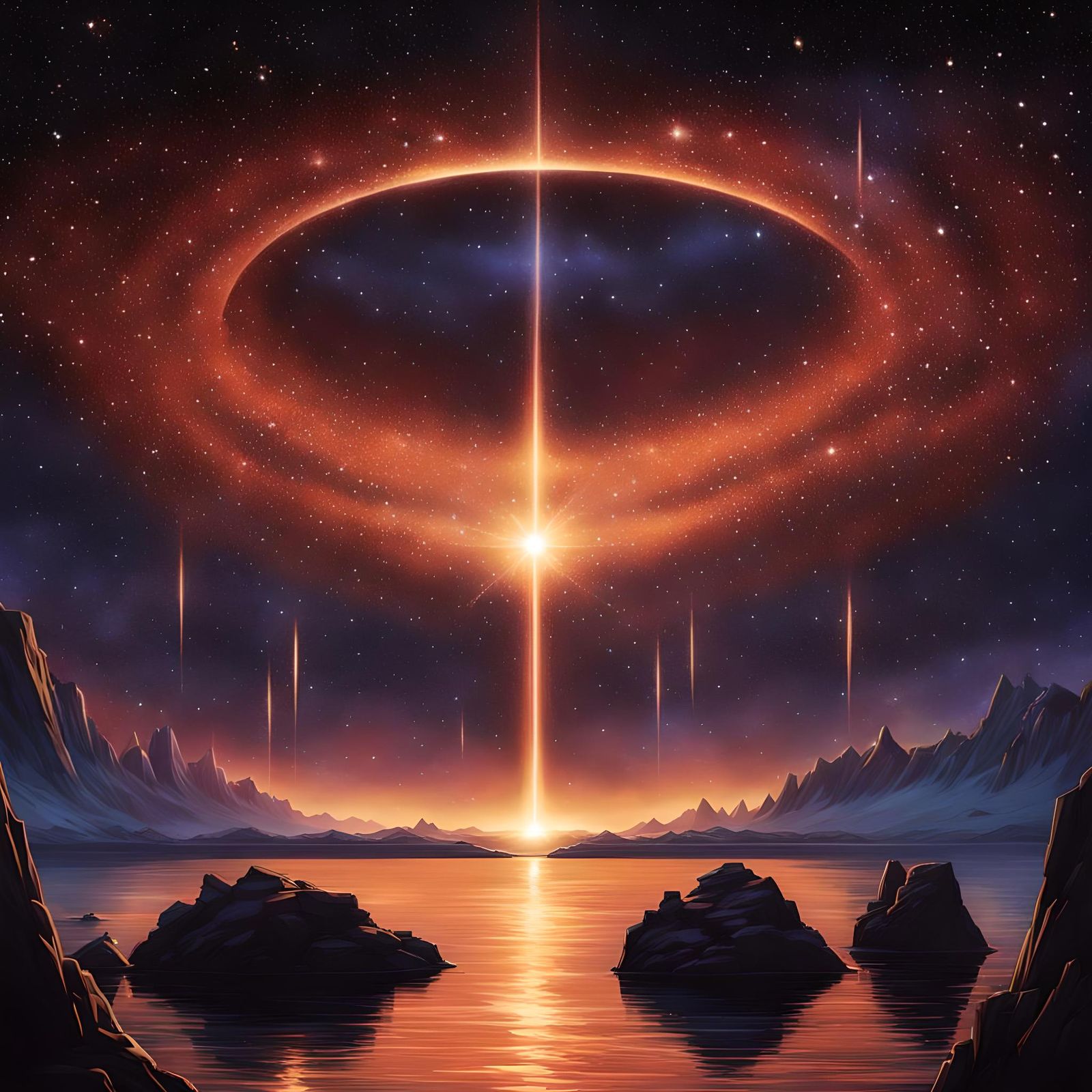 Epic Encounter Under Starry Sky: Impossible Meeting