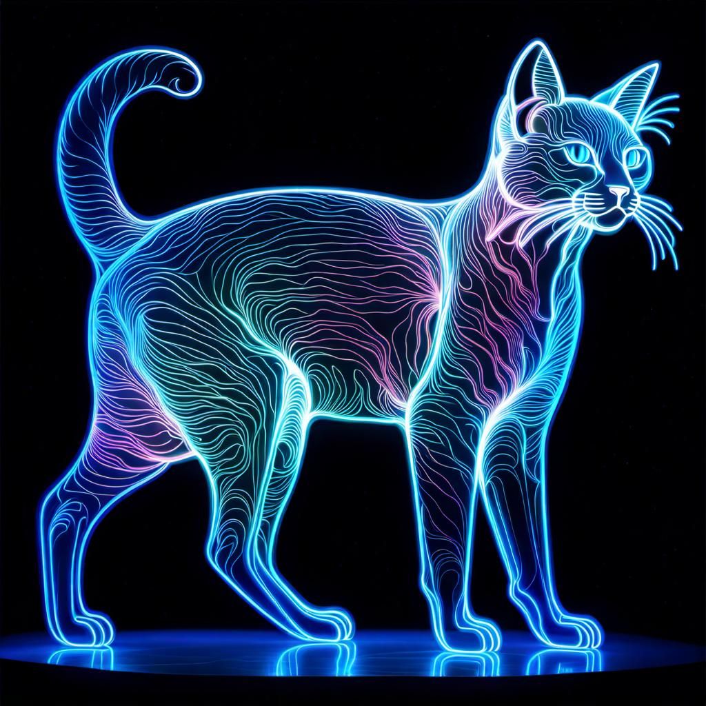 Hologram cat