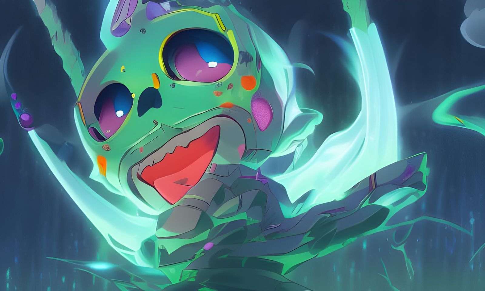 Skullcap slime off to adventure
