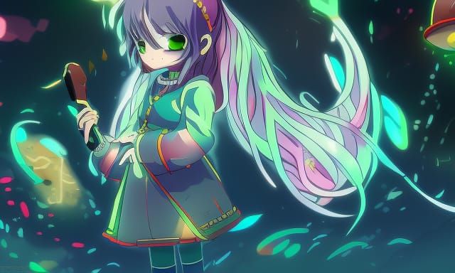 Girl with the slime hair