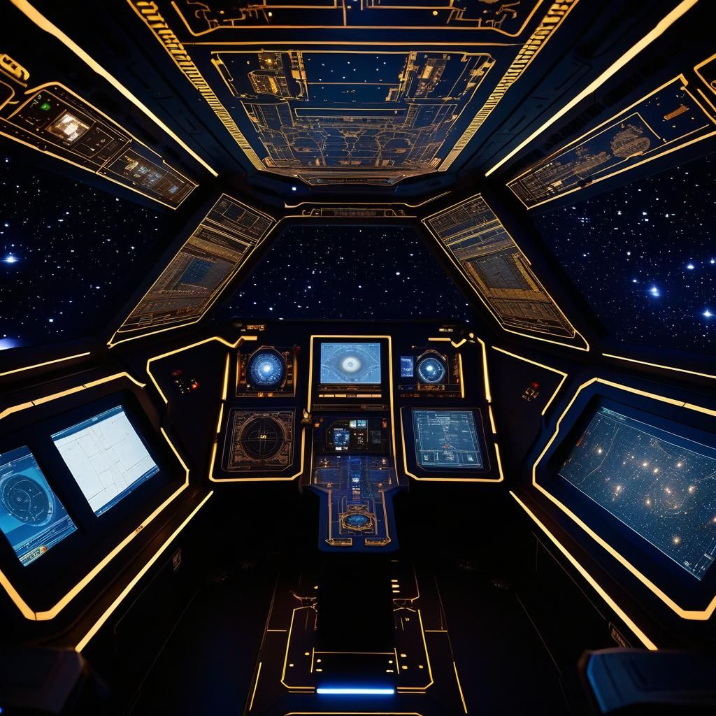 Starship Console Reveals Hidden Star Map