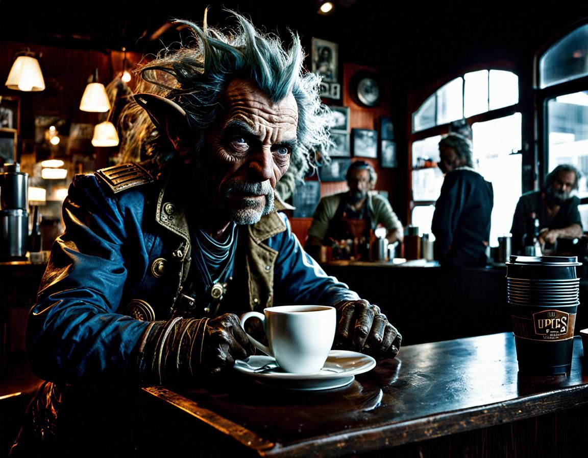 Gross Imp at Spaceport Coffee Shop: Horror Portrait