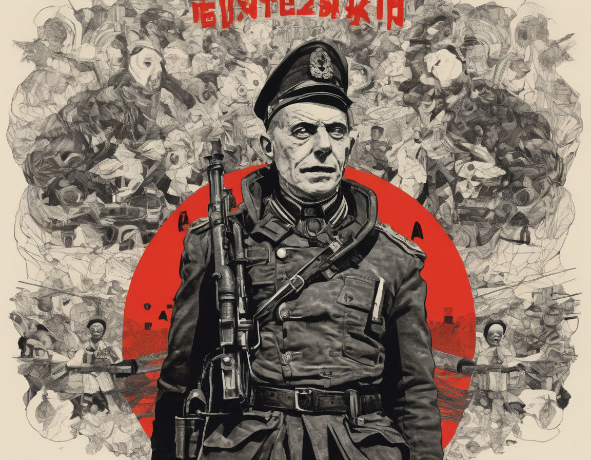 Eisenstein's Russian Cinema in Retro Poster Style