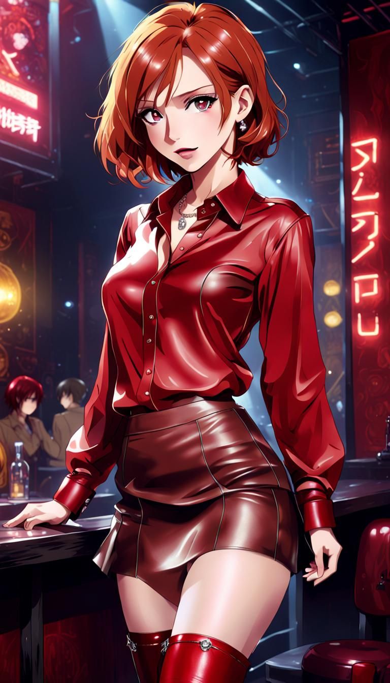 Redhead in Nightclub, Anime Key Visual