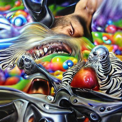 Psychedelic Hyperrealistic Airbrush Art