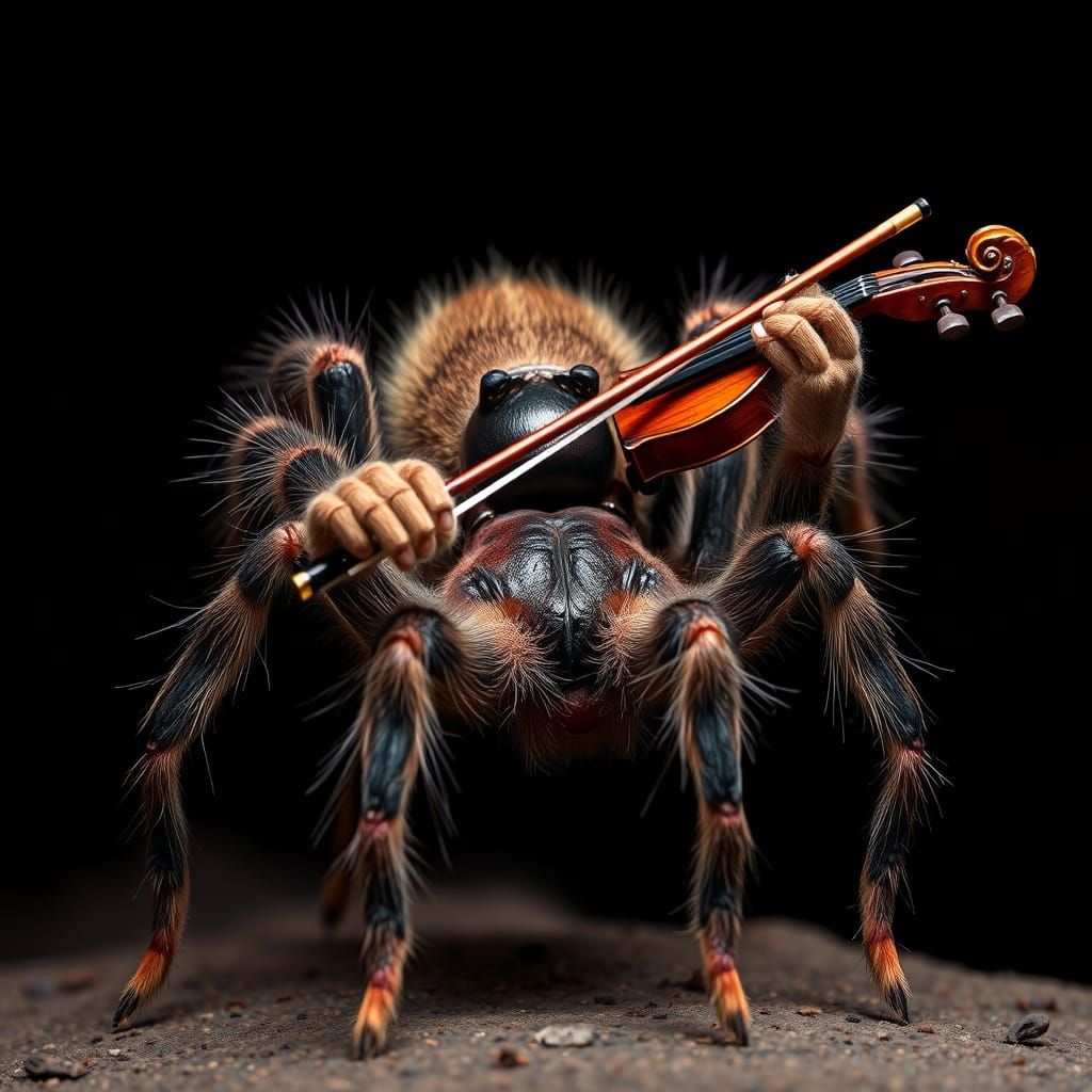 Tarantula Plays Violin