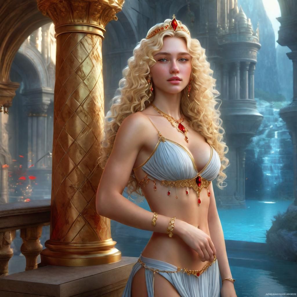 Fantasy Portrait of a Beautiful Young Princess