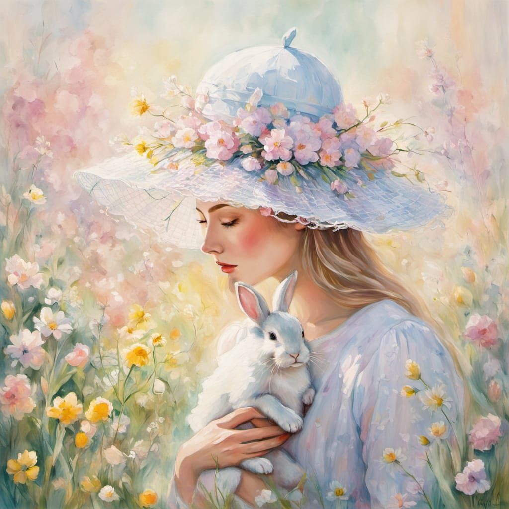 Whimsical Easter Celebration in Soft Pastel Hues