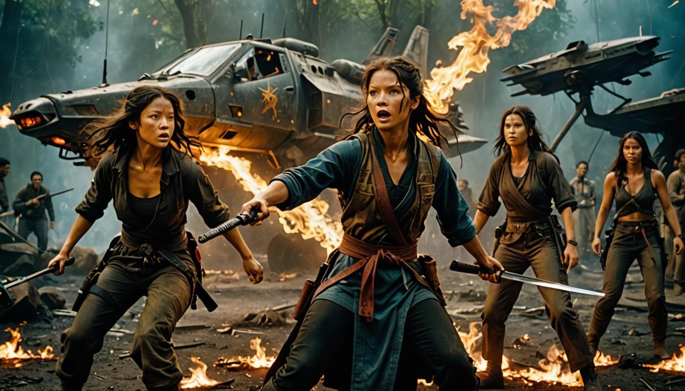 The character  River Tam from Firefly as a female ninja