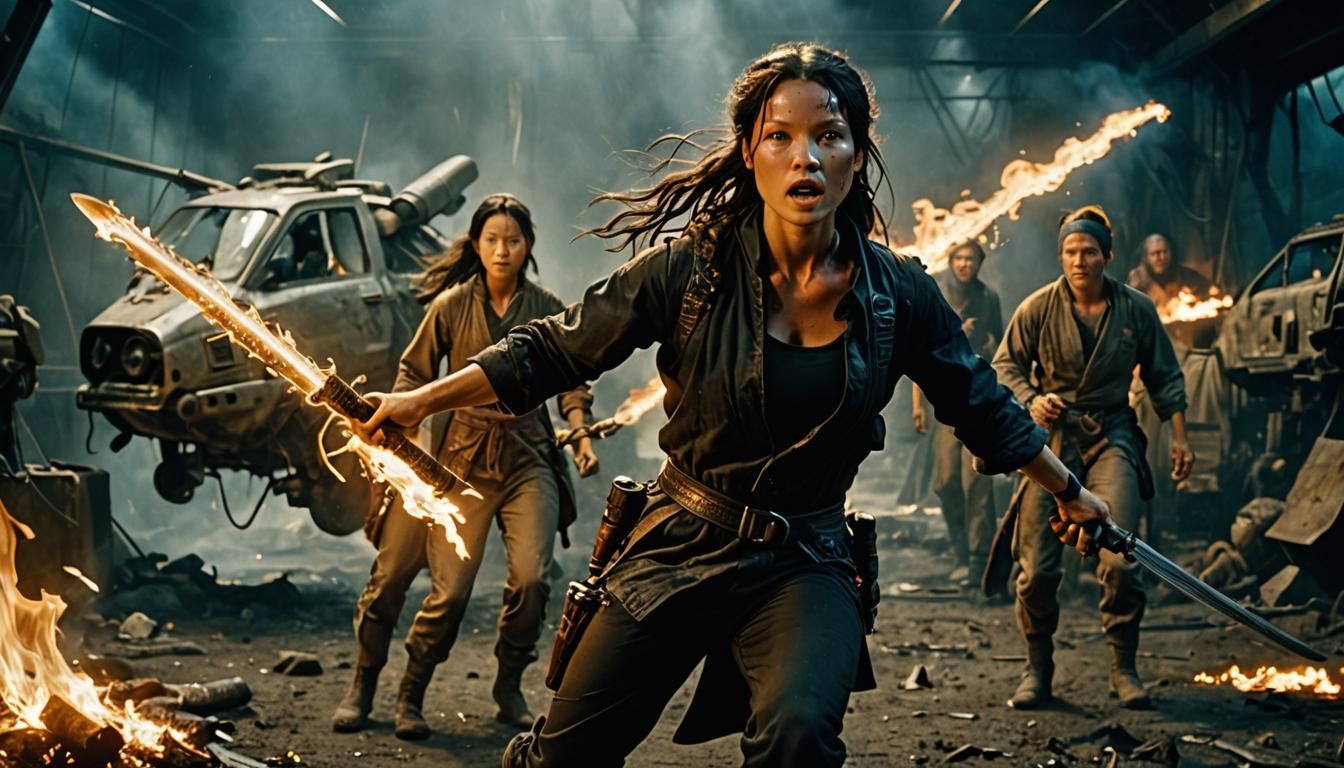 The character  River Tam from Firefly as a female ninja