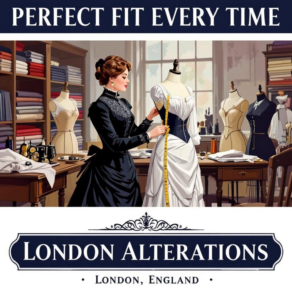 Victorian Seamstress Measures Society Lady for New Dress