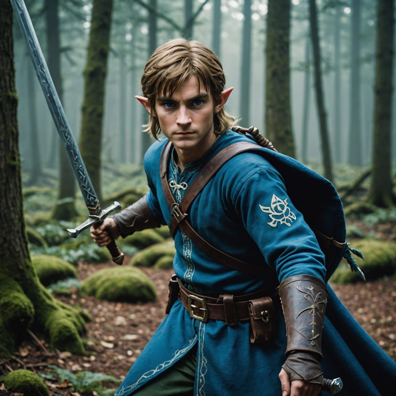 Heroic Elf Warrior Ready for Battle