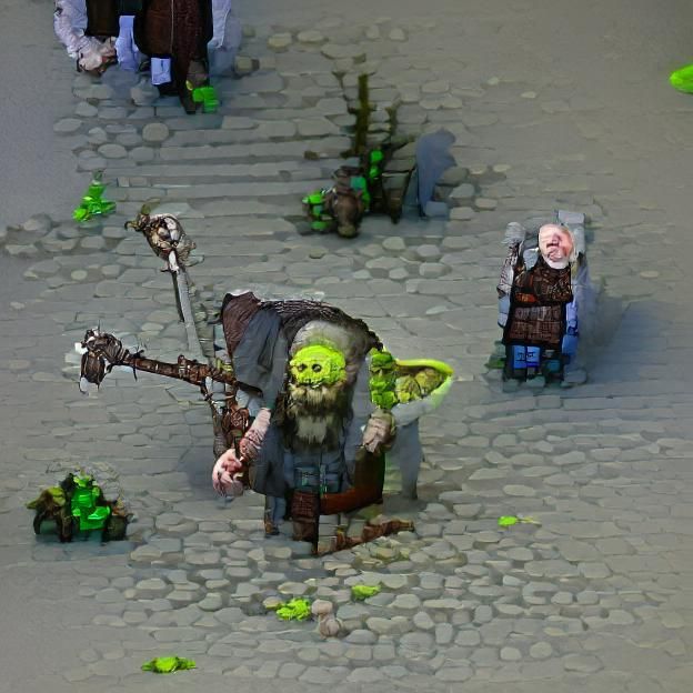 Orc Necromancer: A Digital Fantasy Art Rendering