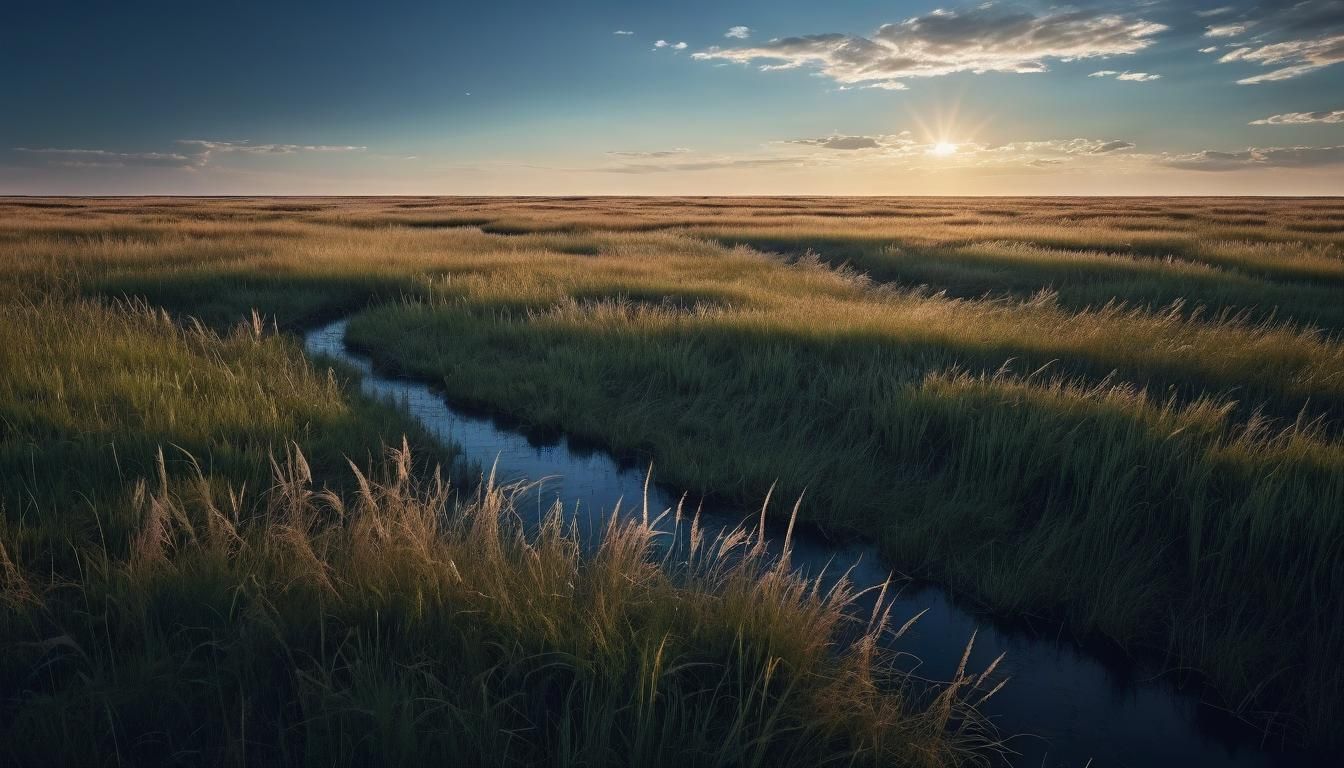 Endless Prairie at Magic Hour