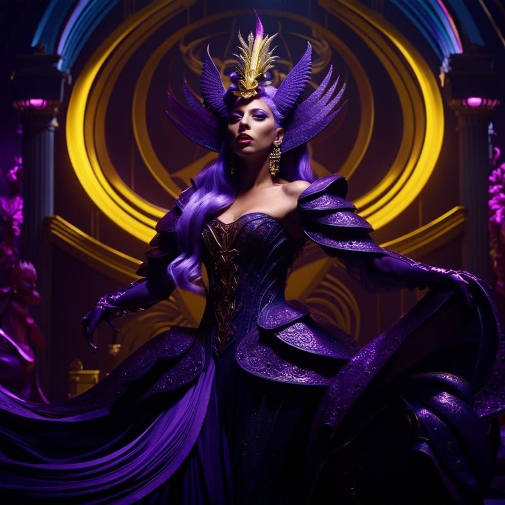 Lady Gaga Replay Inspired Dark Fashion Concept