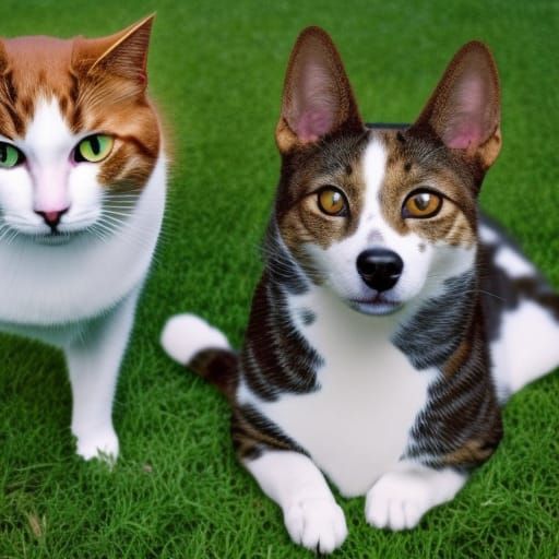 Cat-Dog Hybrid: An AI-Generated Chimera