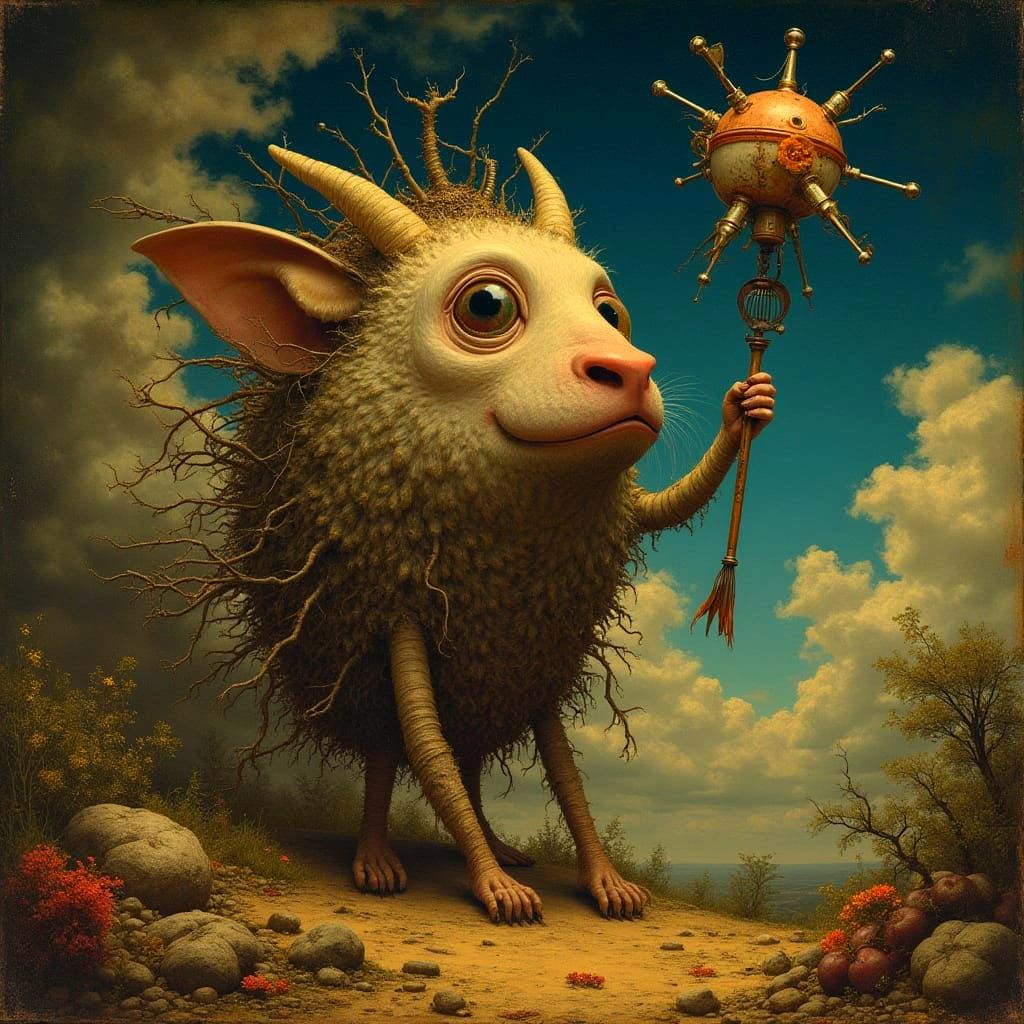 Retrofuturistic Surrealist Masterpiece: Middle Ages Reimagin...