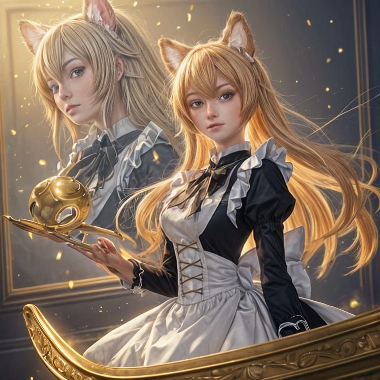 Anime-Inspired Catgirl Maid