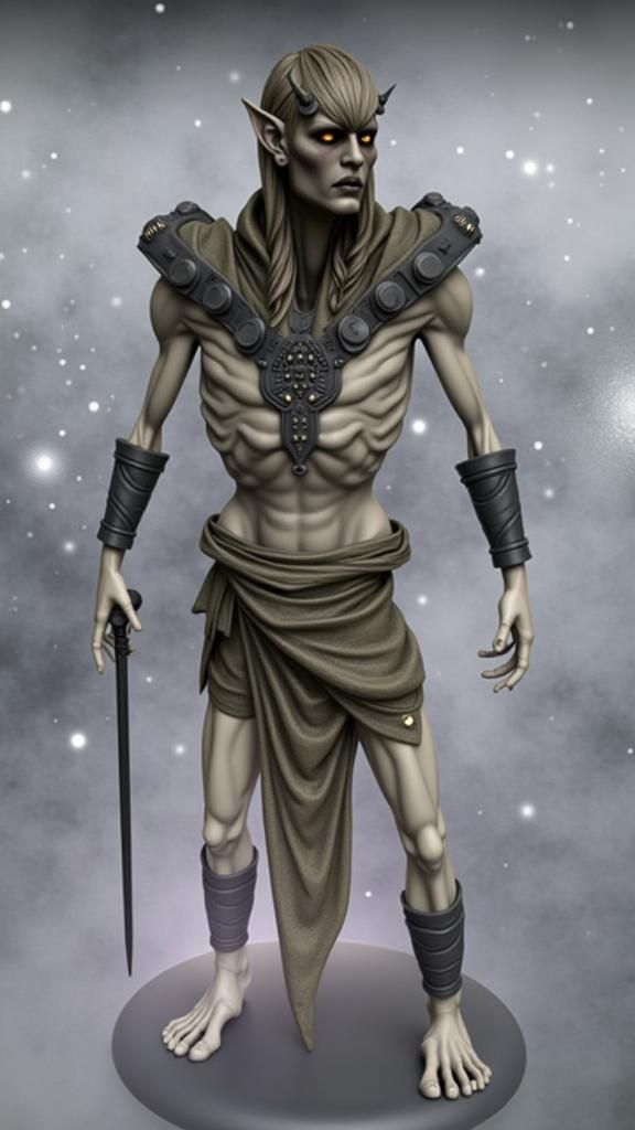 Icy Wight Demon in 3D Anime Style