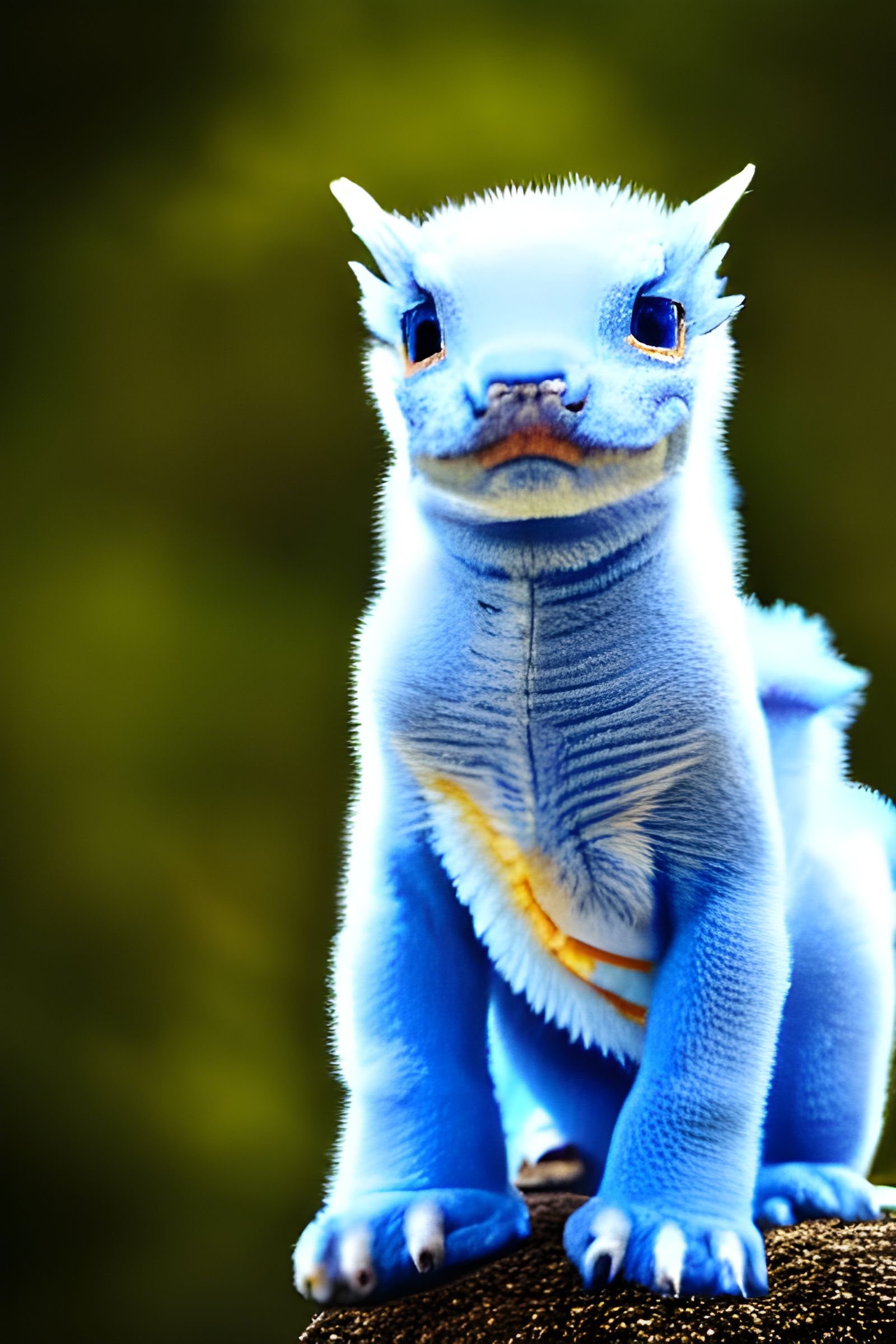 Regal Baby Lightning Dragon Portrait