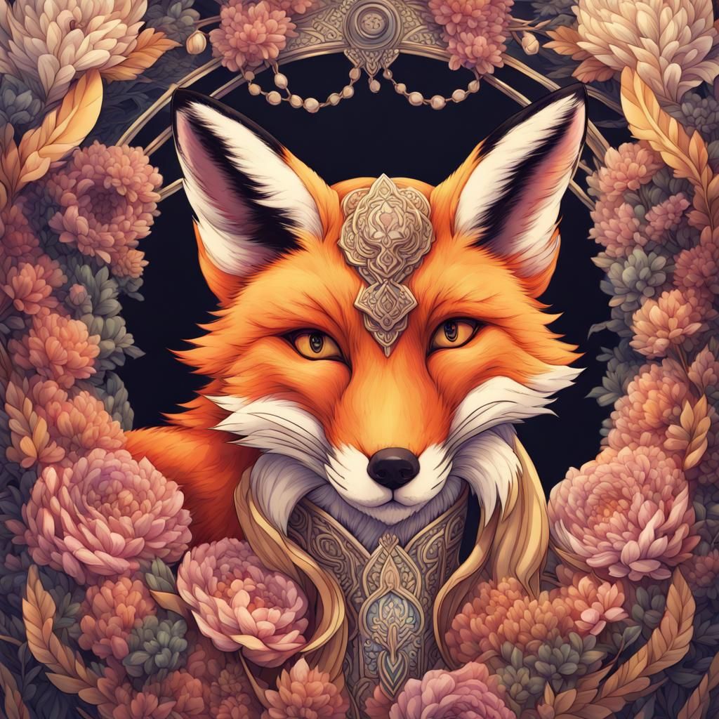 Anime Style Fox: Vivid Manga Art