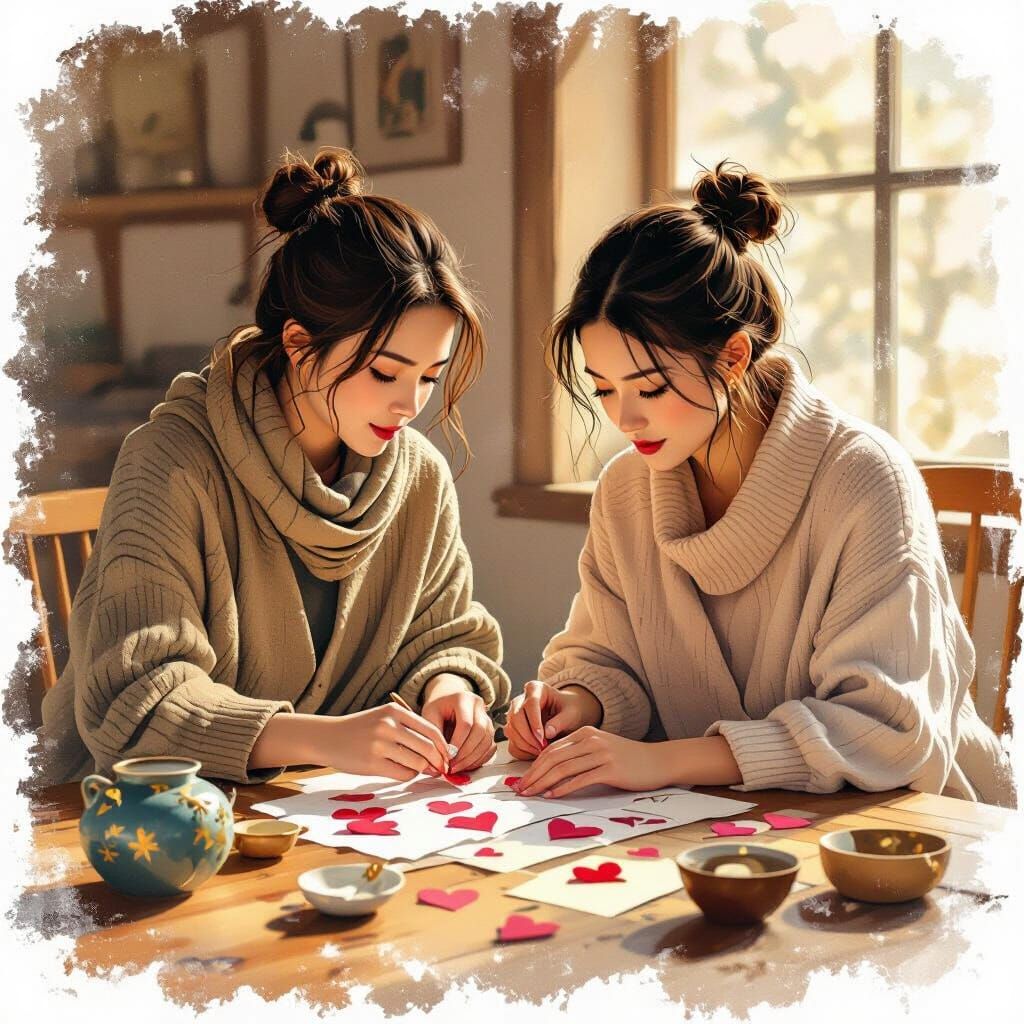 Christian Retreat: Women Studying Kintsugi in Miyazaki Style